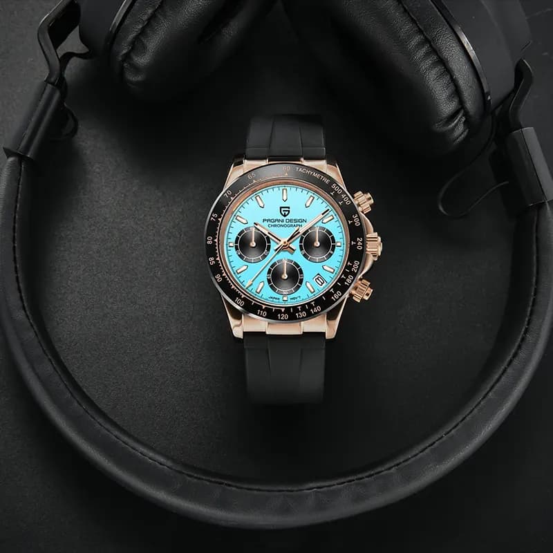 Pagani Design Daytona Tiffany Blue Dial Men's Watch | PD-1664