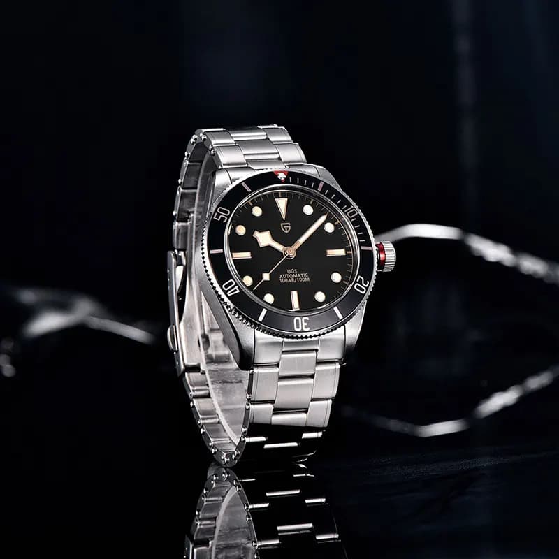 Pagani Design Black Bay 42mm Black Dial Men's Watch | PD-1671
