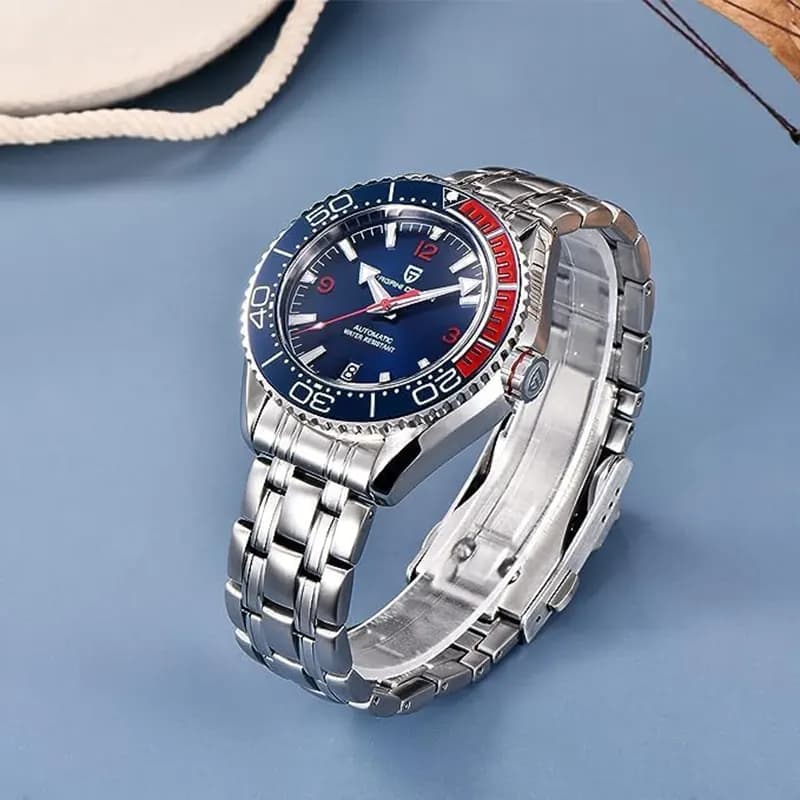 Pagani Design PD-1679 Seamaster Planet Ocean Blue Dial Men's Watch