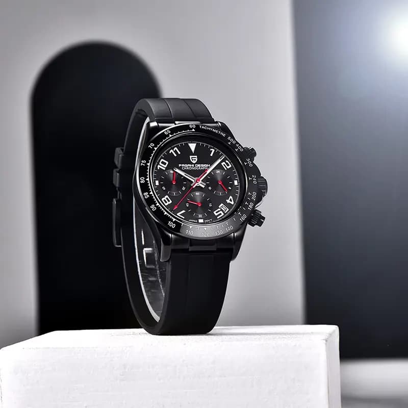 Pagani Design Daytona Chronograph Black Dial Men's Watch | PD-1687
