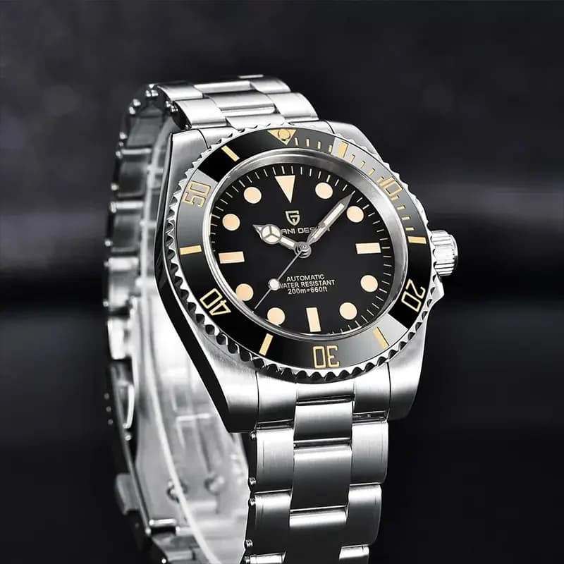Pagani Design Submariner Automatic Black Dial Men's Watch | PD-1694