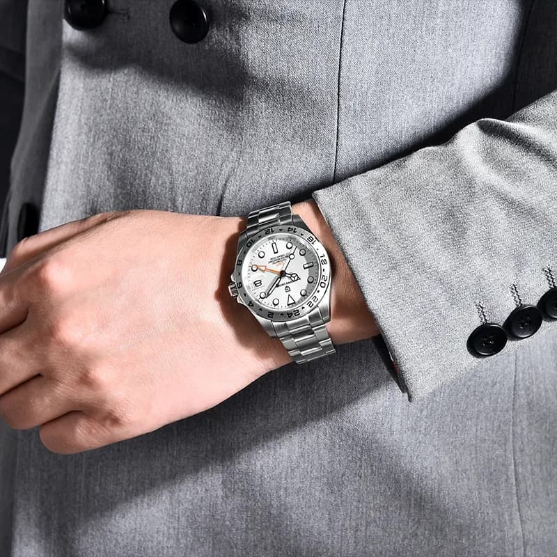 Pagani Design PD-1762 Explorer II GMT White Dial Men's Watch