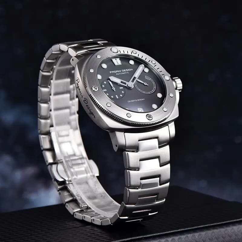 Pagani Design Diver's 200M Grey Dial Men's Watch | PD-1767