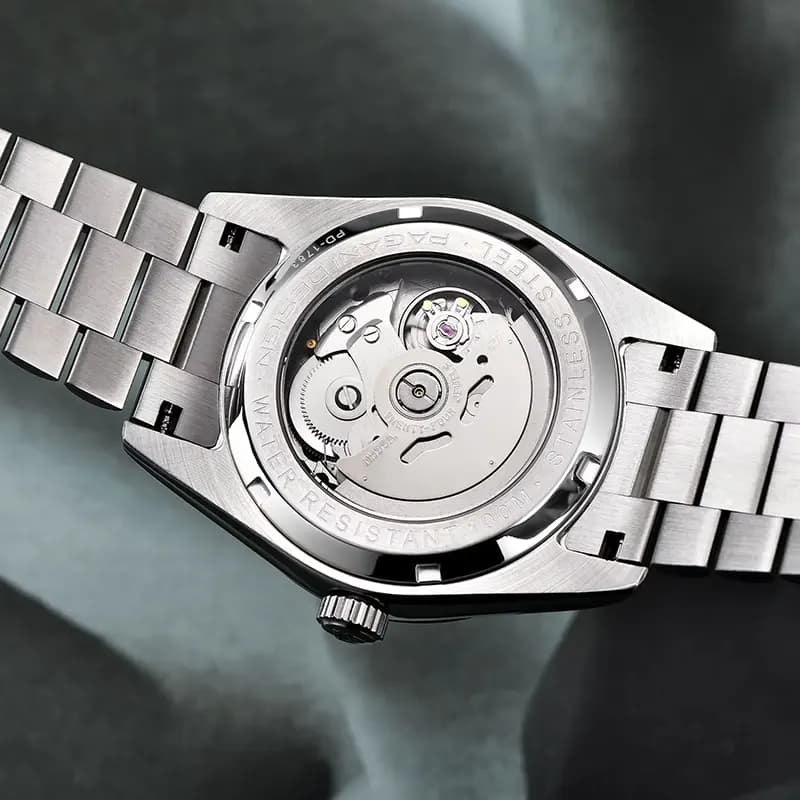 Pagani Design PD-1783 Day-Date Sunburst Purple Dial Men's Watch