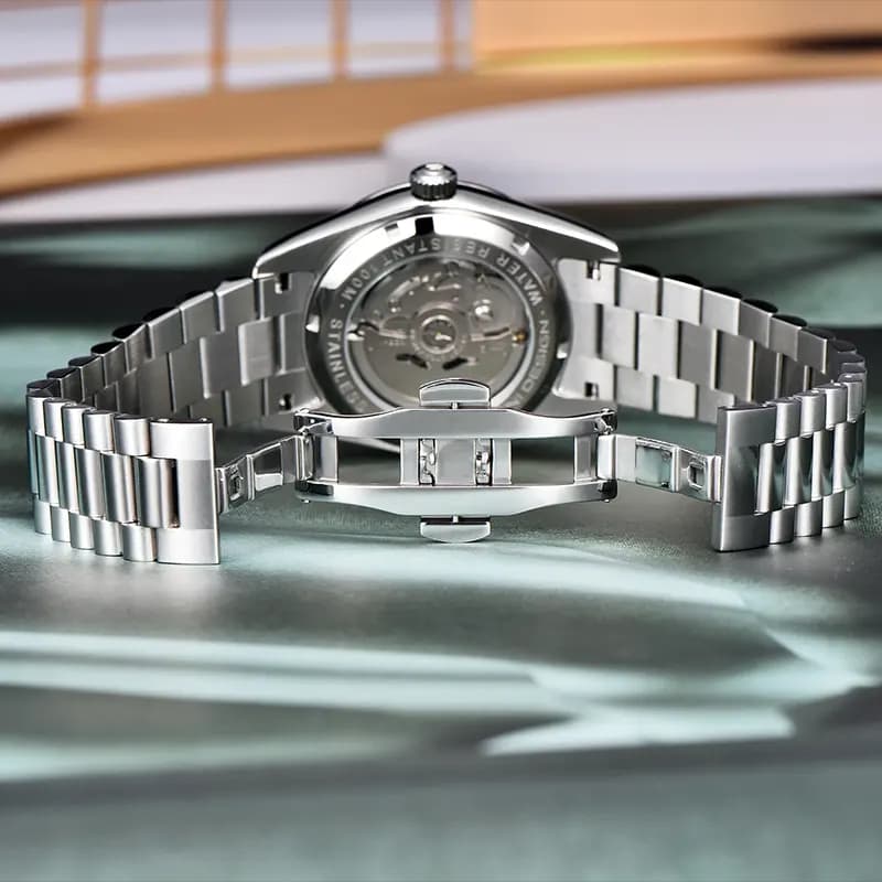 Pagani Design PD-1783 Day-Date Sunburst Purple Dial Men's Watch