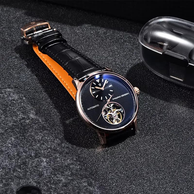 Pagani Design Tourbillon Black Dial Automatic Men's Watch | PD-1796