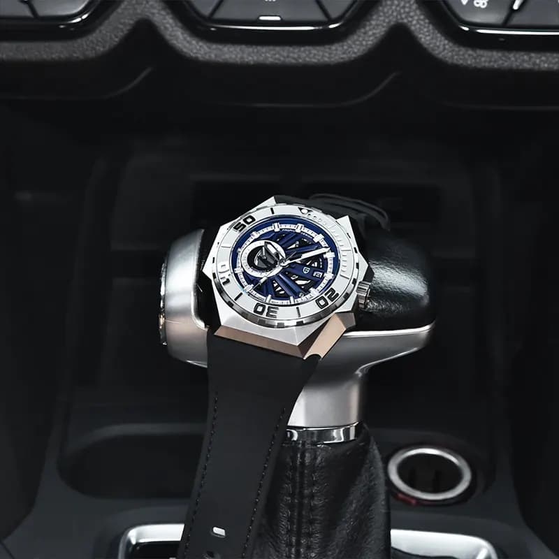 Pagani Design PD-YS007 Skeleton Blue Dial Automatic Men's Watch