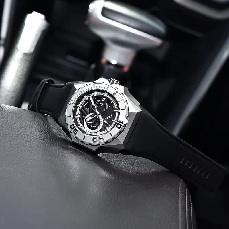 Pagani Design Skeleton Black Dial Automatic Men's Watch | PD-YS007