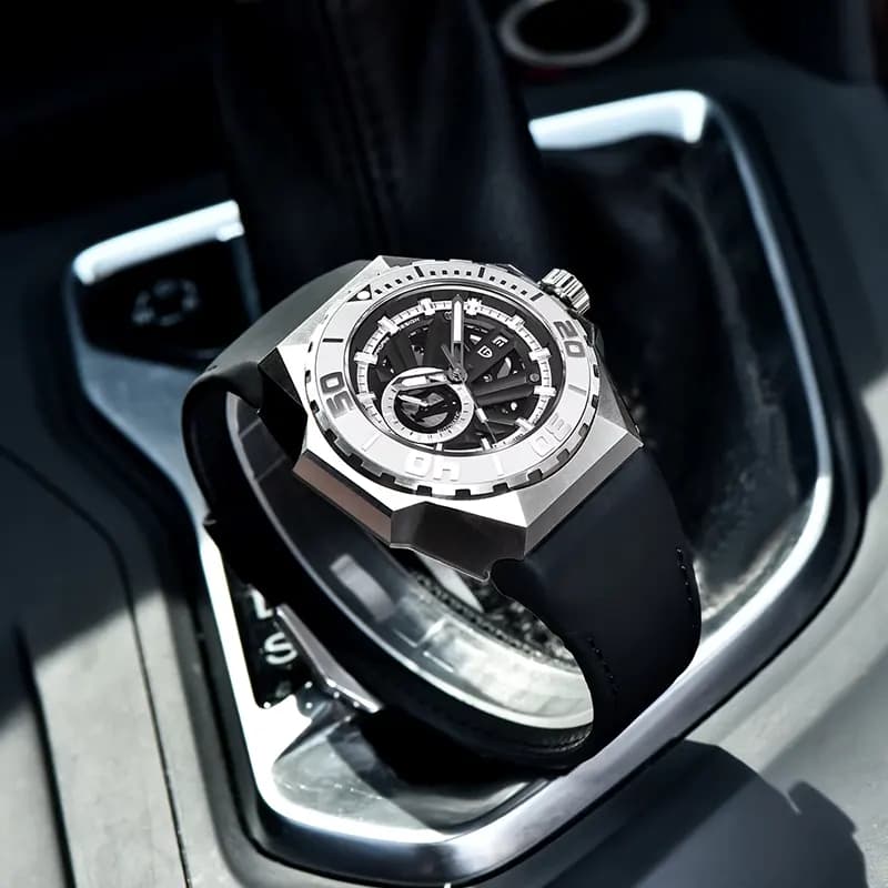 Pagani Design Skeleton Black Dial Automatic Men's Watch | PD-YS007