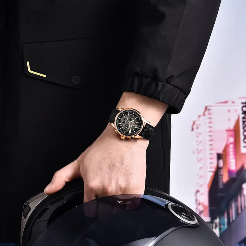 Pagani Design Chronograph Grey Black Dial Men's Watch | PD-YS008 secondary view