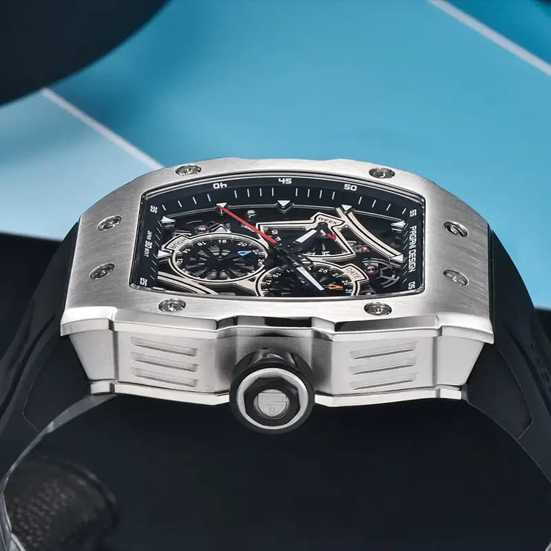 Pagani Design Multifunction Skeleton Dial Men's Watch | PD-YS012