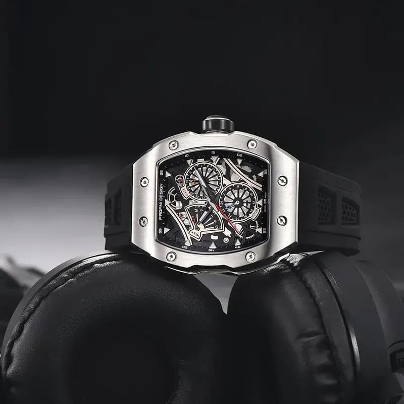 Pagani Design Multifunction Skeleton Dial Men's Watch | PD-YS012