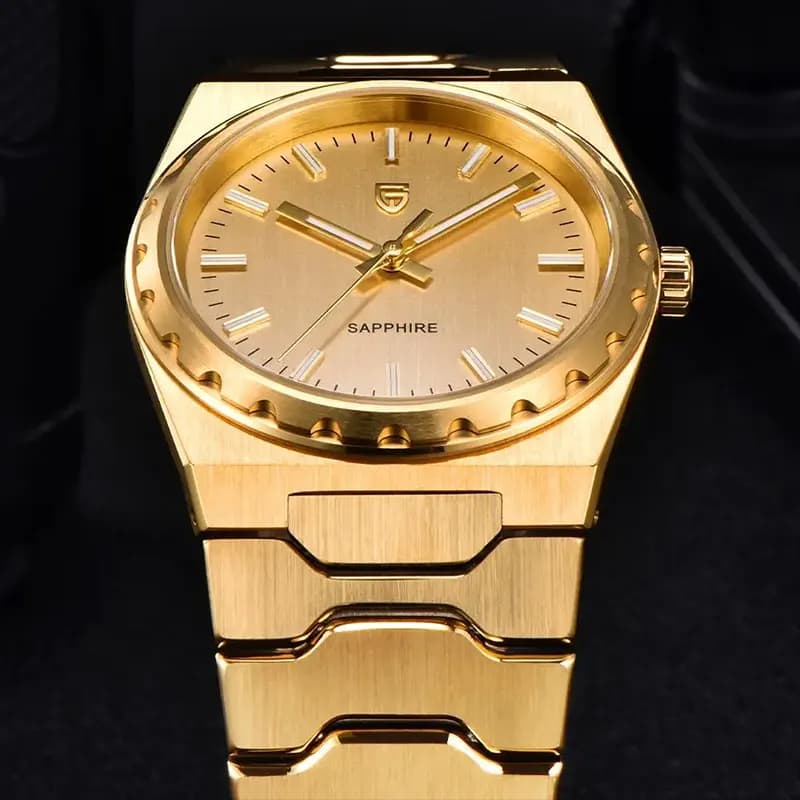 Pagani Design PD-YS020 Ultra Slim Gold Dial Men's Watch