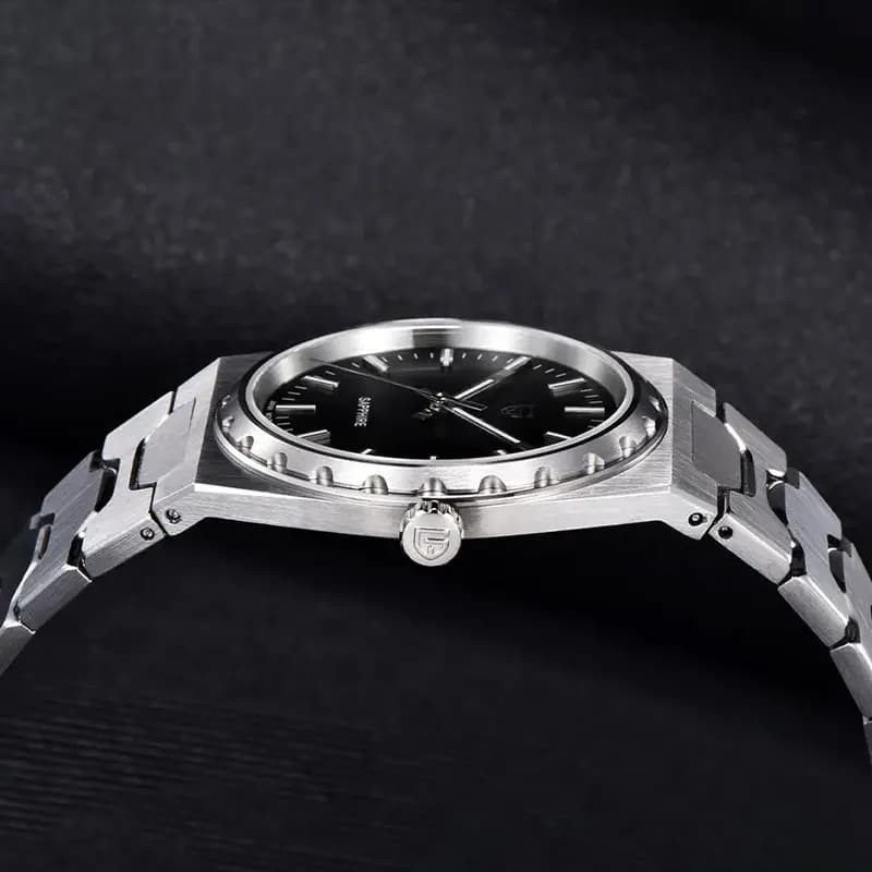 Pagani Design Ultra Slim Black Dial Men's Watch | PD-YS020