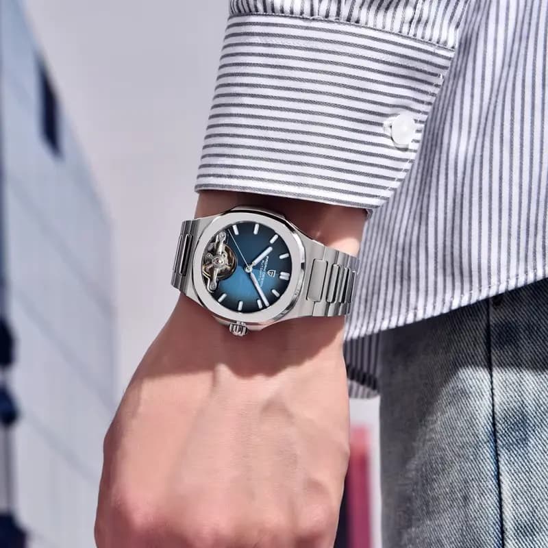 Pagani Design Open Heart Blue Dial Automatic Men's Watch | PD-YS025