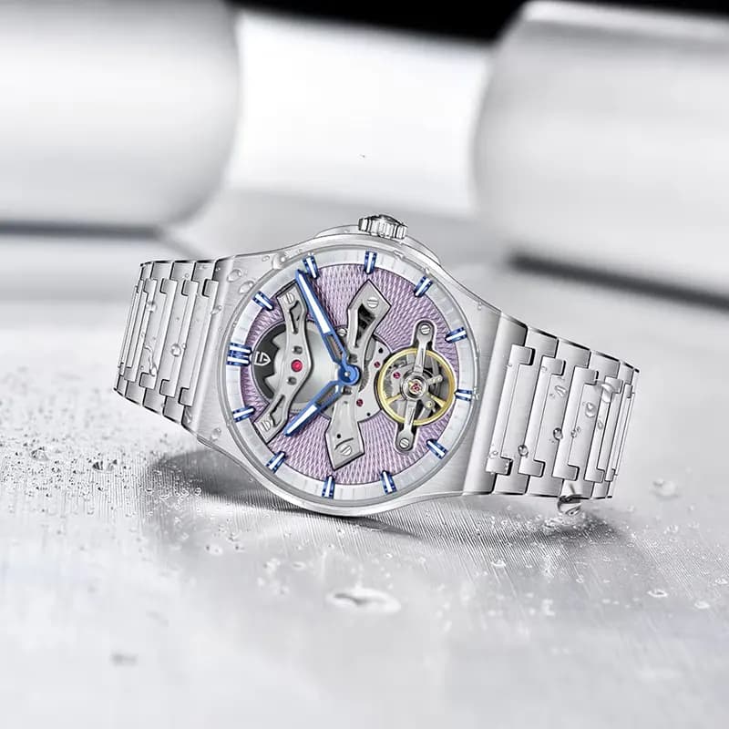 Pagani Design Tourbillon Light Purple Dial Automatic Men's Watch | PD-YS028