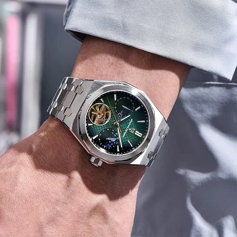Pagani Design Royal Oak Open Heart Green Dial Automatic Men's Watch | PD-YS036