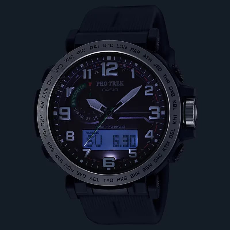 Casio Pro Trek PRG-601-1 Tough Solar Black Dial Men's Watch