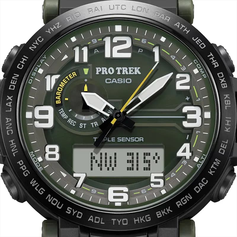 Casio Pro Trek PRG-601YB-3 Tough Solar Green Dial Men's Watch