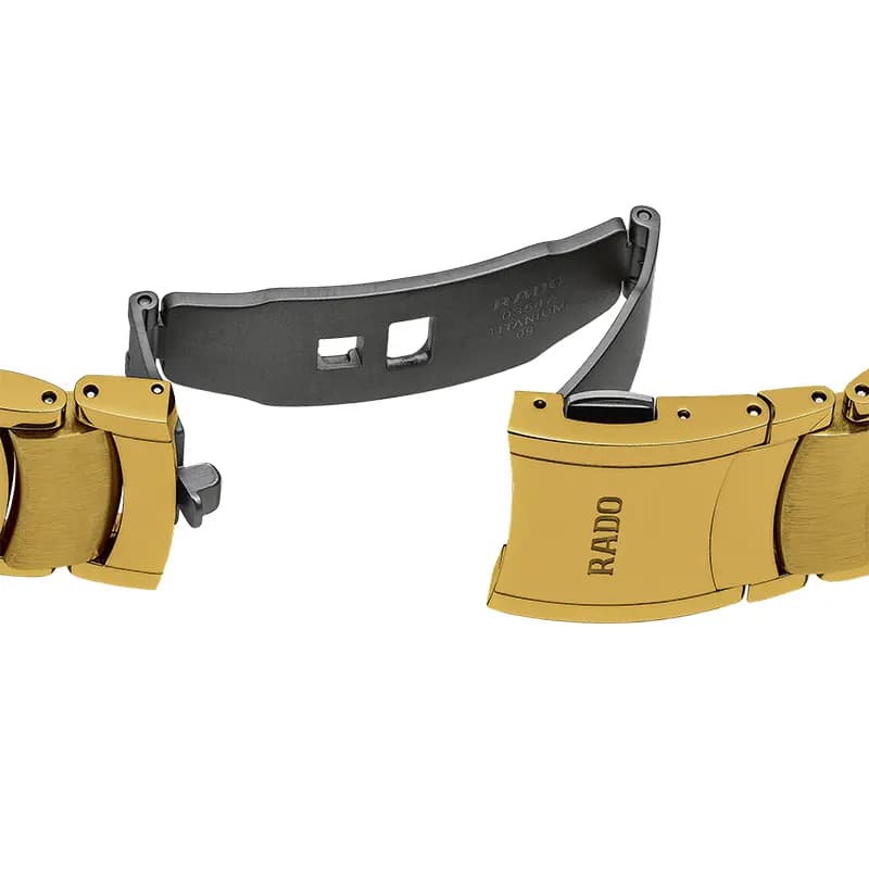 Rado Centrix Black Dial Yellow Gold-tone Men's Watch | R30527713
