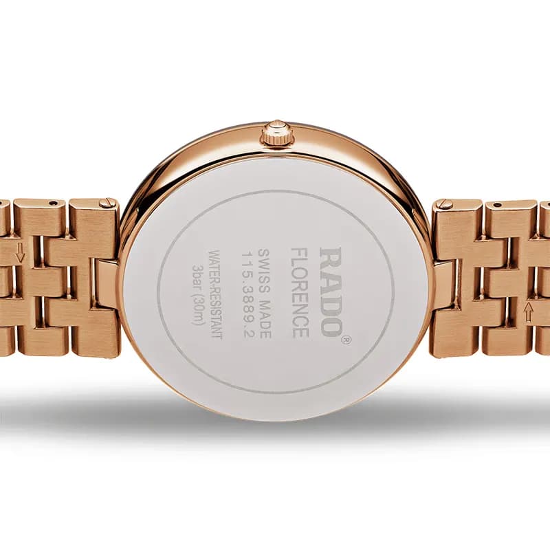 Rado Florence Brown Dial Rose Gold-tone Men's Watch | R48889743