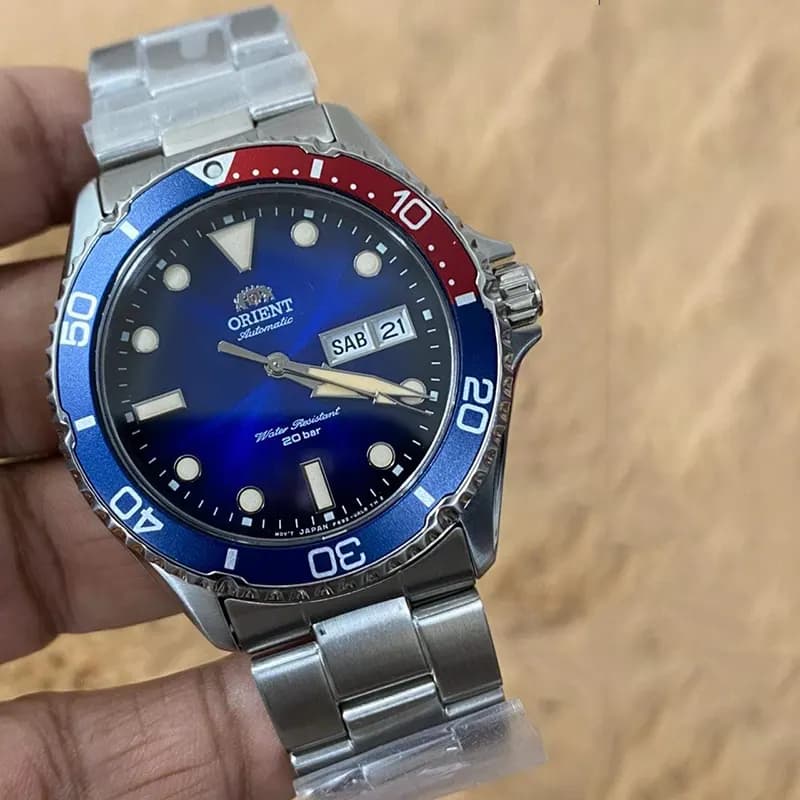 Orient Kamasu II Blue Dial Pepsi Bezel Men's Watch | RA-AA0812L19B