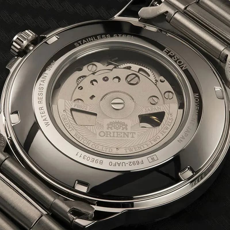 Orient Contemporary Day-Date Black Dial Automatic Men's Watch | RA-AA0C01B