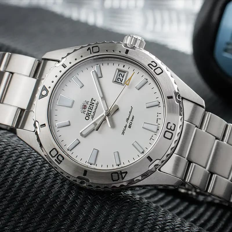 Orient Mako 40 Automatic White Dial Men's Watch | RA-AC0Q03S