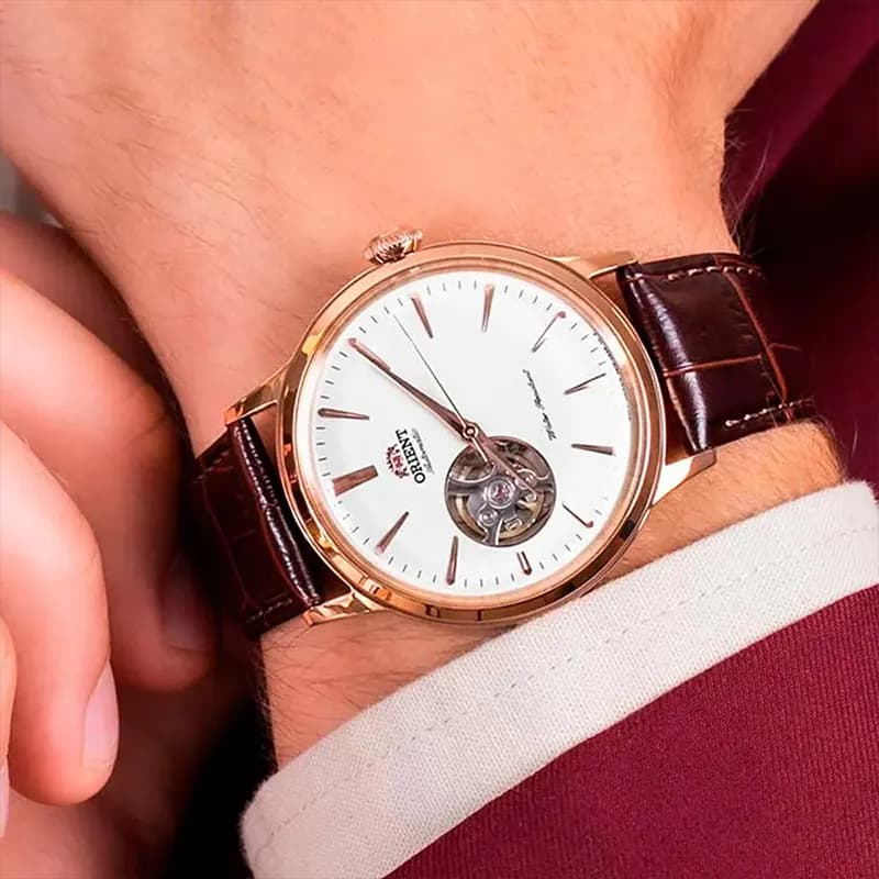 Orient Bambino Open Heart Automatic Men's Watch | RA-AG0001S