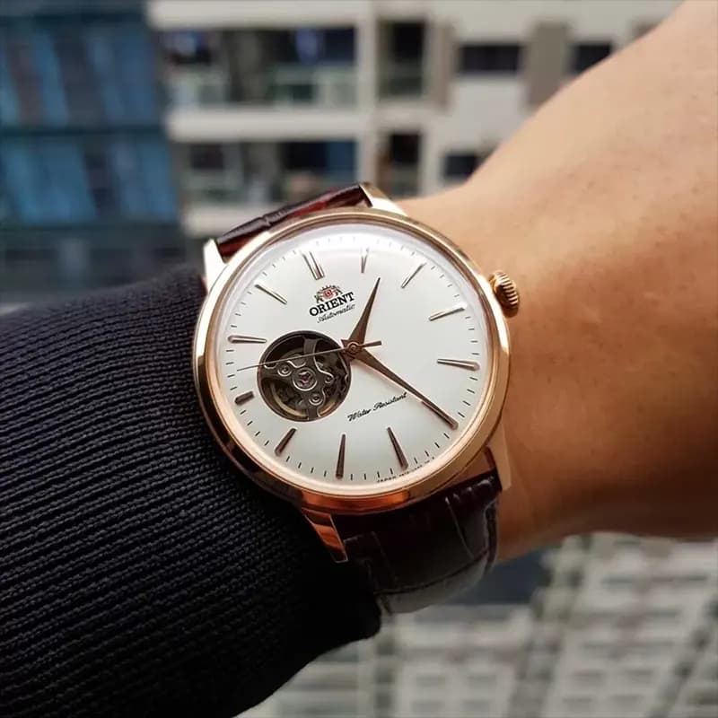 Orient Bambino Open Heart Automatic Men's Watch | RA-AG0001S