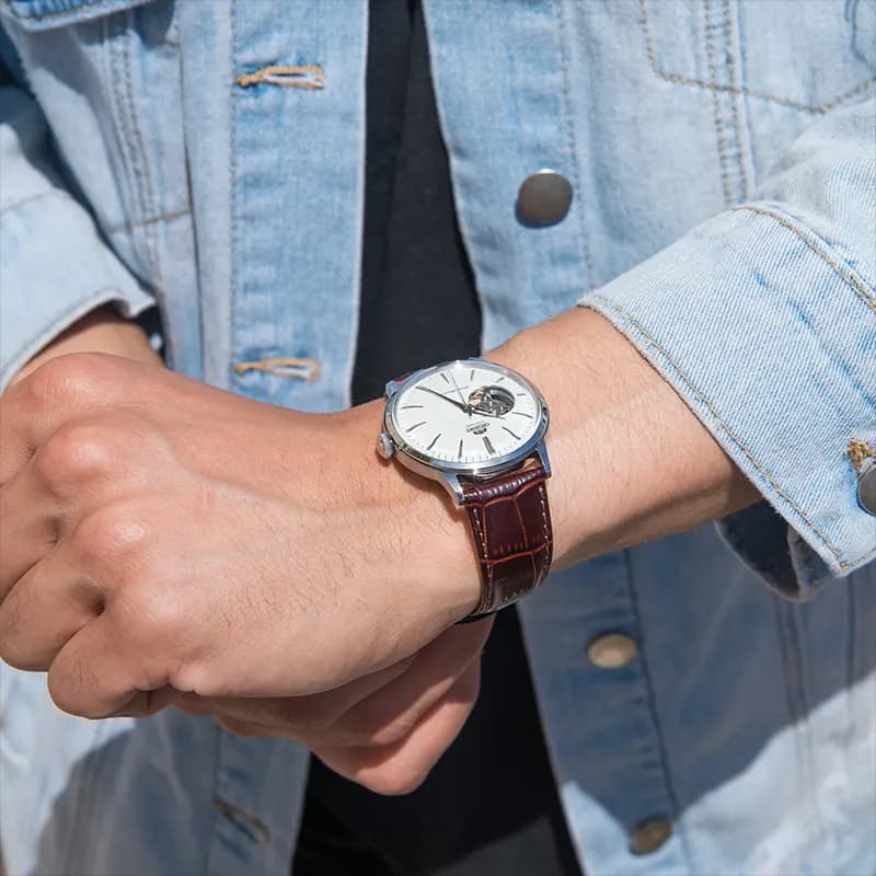 Orient Bambino Open Heart Automatic Men's Watch | RA-AG0002S