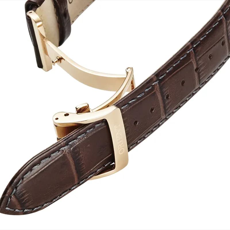 Orient Bambino Sun & Moon Cream Dial Automatic Men's Watch | RA-AK0007S