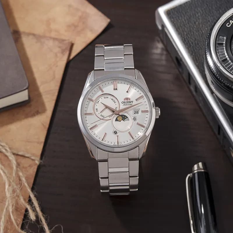 Orient Stretto Day & Night White Dial Automatic Men's Watch | RA-AK0306S secondary view