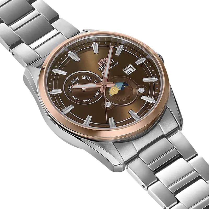 Orient Stretto Day & Night Brown Dial Automatic Men's Watch | RA-AK0313Y secondary view