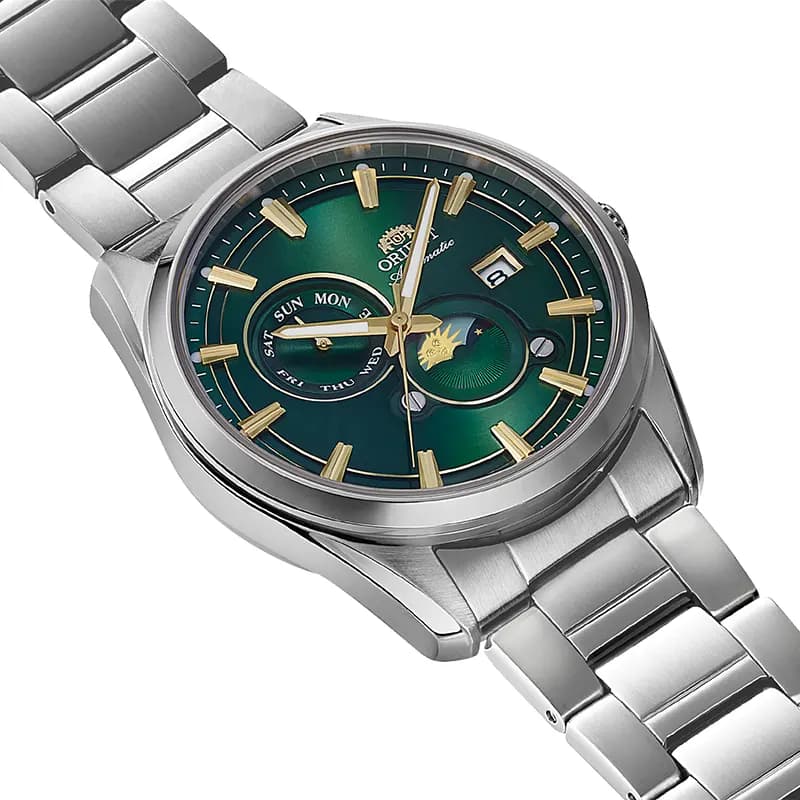 Orient Stretto Day & Night Green Dial Automatic Men's Watch | RA-AK0314E