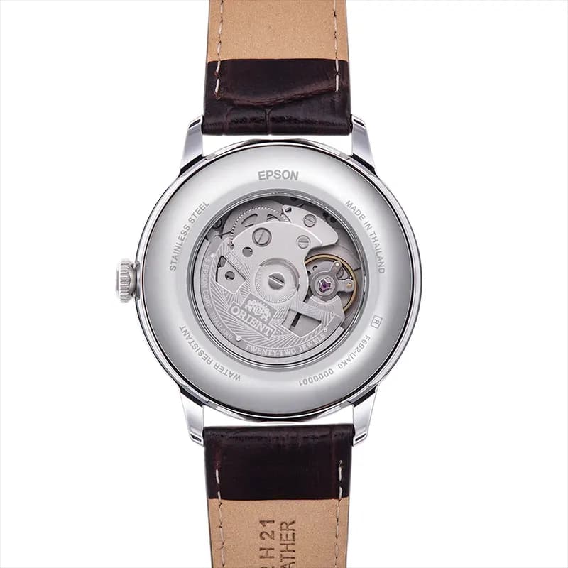 Orient Bambino V9 Sun & Moon Brown Dial Men's Watch | RA-AK0804Y