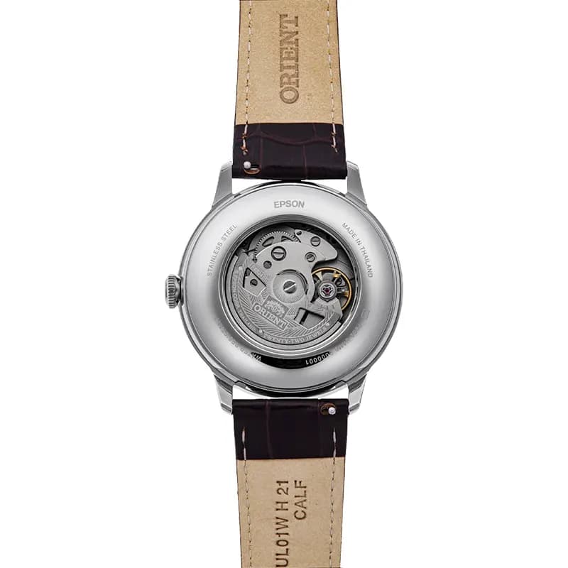 Orient Bambino Sun & Moon Green Dial Men's Watch | RA-AK0805E
