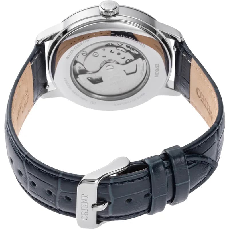 Orient Bambino Sun & Moon Navy Blue Dial Men's Watch | RA-AK0806L