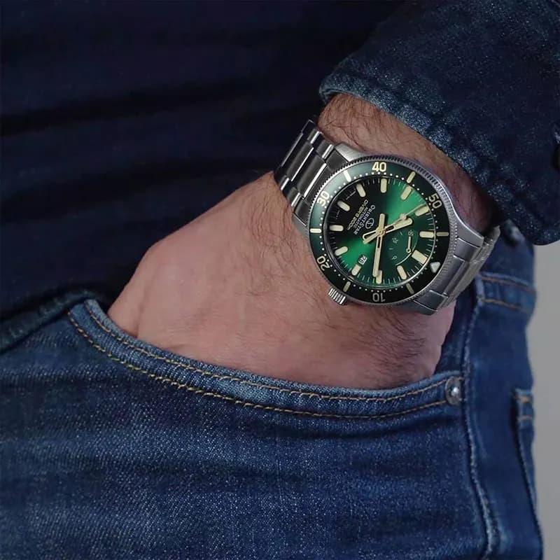 Orient Star Sports Diver Automatic Green Dial Men's Watch | RE-AU0307E