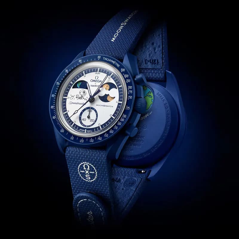 Omega x Swatch Mission to Earthphase Moonshine Gold Bioceramic Men's Watch | S033N703L secondary view
