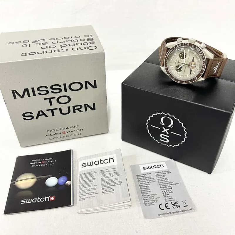Omega x Swatch Mission To Saturn Bioceramic Men's Watch | S033T100