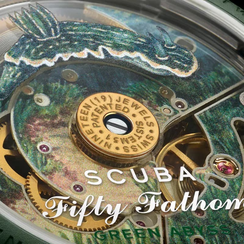 Blancpain X Swatch Fifty Fathoms Green Abyss Automatic Men's Watch | S035G100