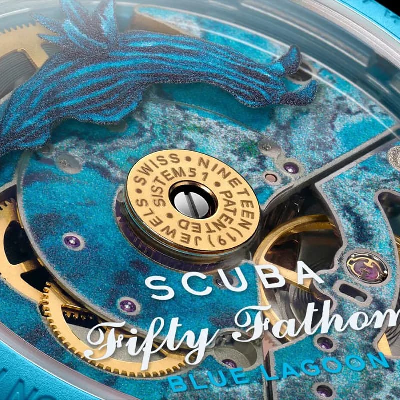 Blancpain X Swatch Fifty Fathoms Blue Lagoon Automatic Men's Watch | S035L400