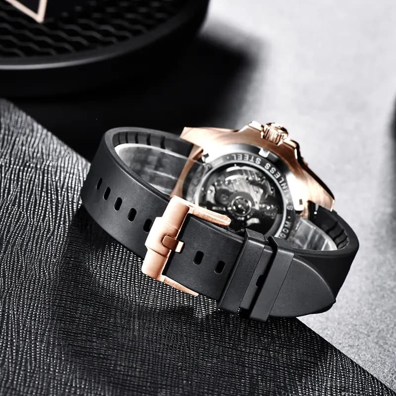 Pagani Design Yachtmaster Automatic Silicone Strap Men's Watch | PD-1651
