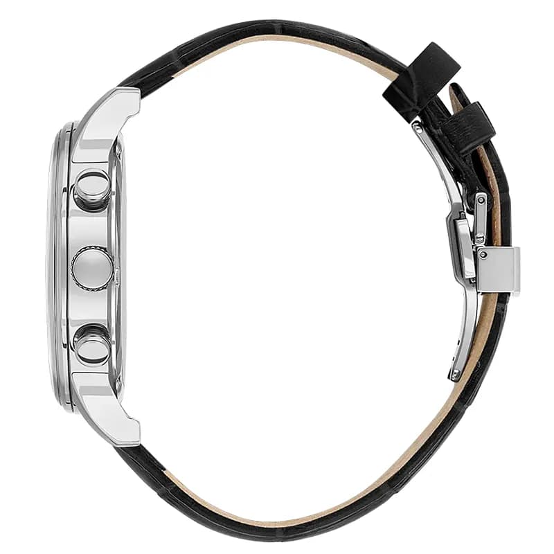 Santa Barbara Polo & Racquet Club Black-Silver Dial Men's Watch | SB.1.10593-1