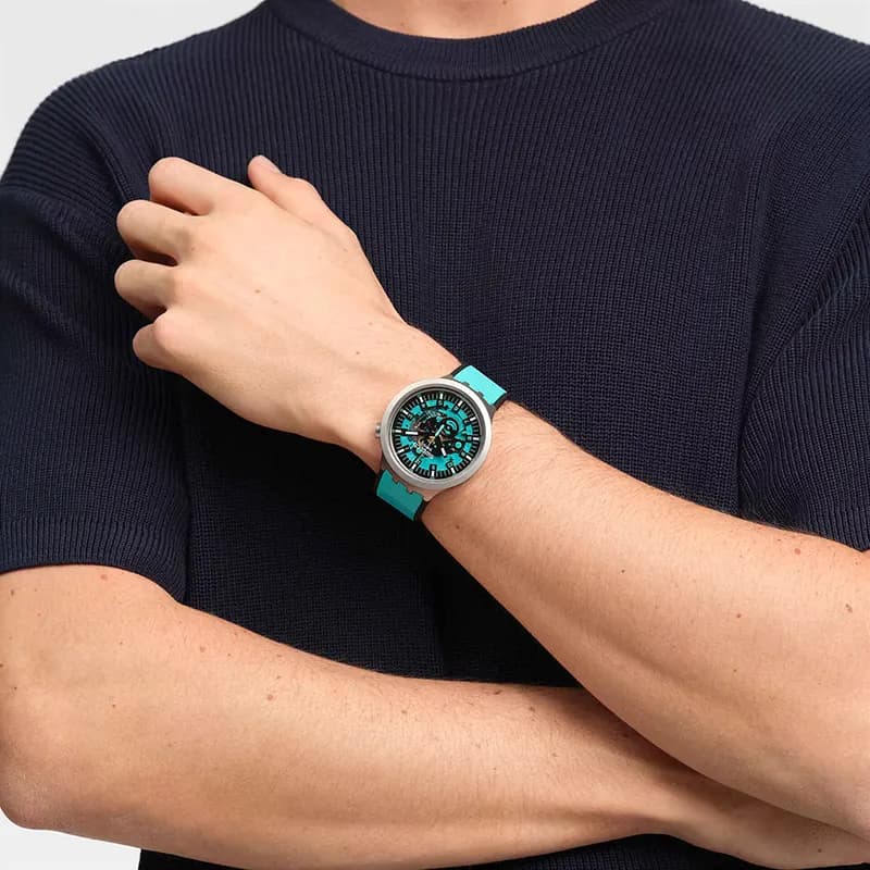Swatch Big Bold Irony Mint Trim Watch | SB07S111