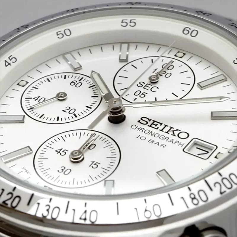Seiko Spirit Chronograph White Dial Men’s Watch | SBTQ039
