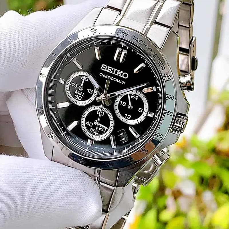 Seiko Spirit SBTR013 Chronograph Black Dial Men’s Watch