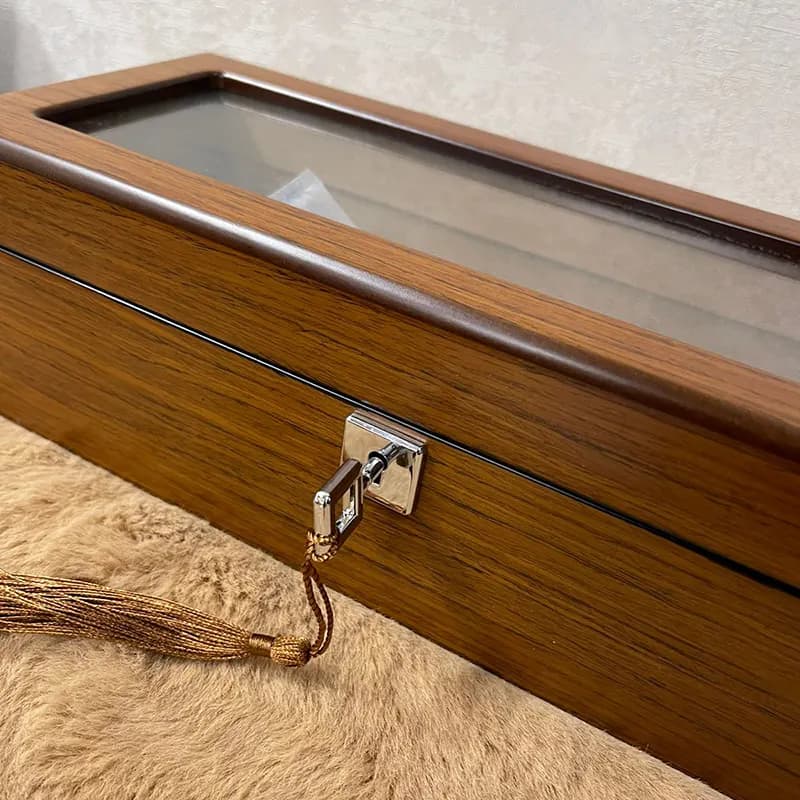 5 Slots Luxurious Wooden Box with Lock