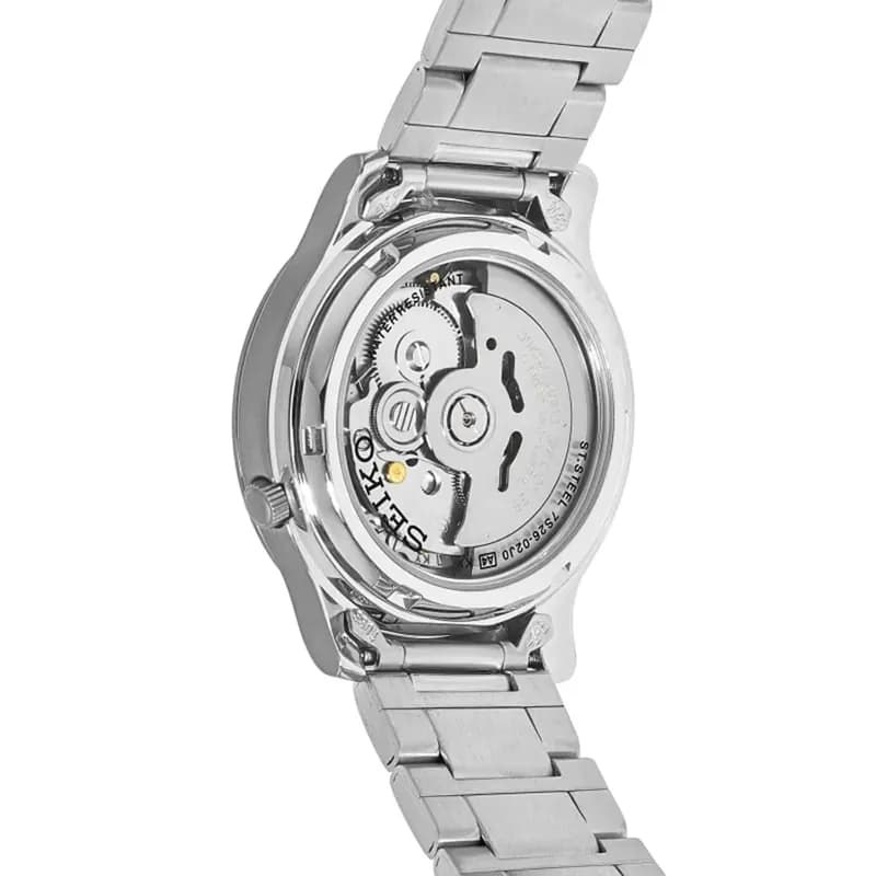 Seiko 5 Black Dial Black Automatic Men's Watch | SNK809K1